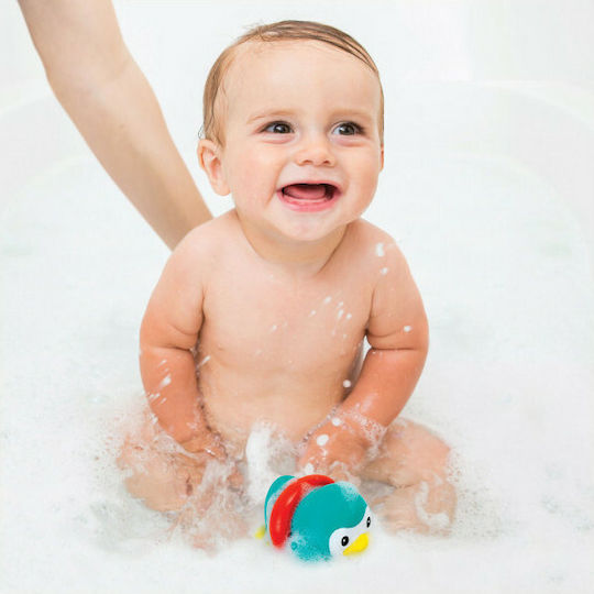 Infantino Kick & Swim Bath Pal Penguin Παιχνίδι Μπάνιου για 4+ Μηνών