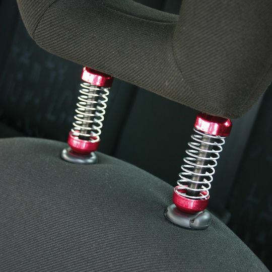 Lampa Car Decoration Headrest Springs Aluminum / Blue 14mm 2pcs in Blue Color