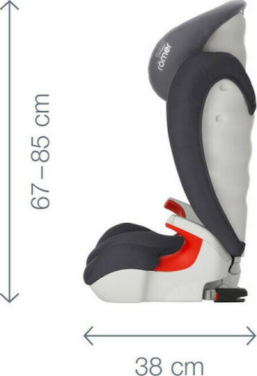 Britax Romer Kidfix SL Καθισματάκι Αυτοκινήτου με Isofix Black 15-36 kg