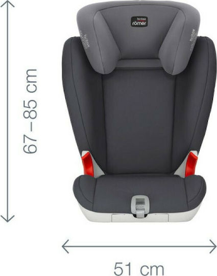 Britax Romer Kidfix SL Καθισματάκι Αυτοκινήτου με Isofix Black 15-36 kg