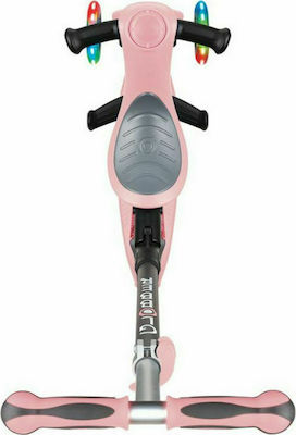 Globber Kids 3-Wheel Foldable Scooter Go-Up Deluxe Fantasy Lights for 3+ years Pink