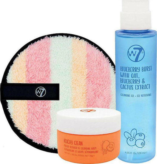 W7 Cosmetics Double Cleansing Essentials Σετ Περιποίησης για Καθαρισμό Προσώπου 3τμχ