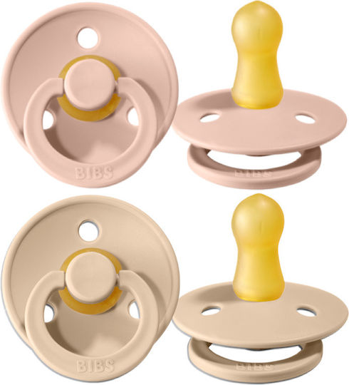 Bibs Colour Πιπίλες Καουτσούκ Vanilla / Blush για 0-6 μηνών 2τμχ