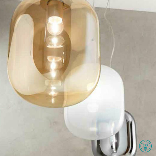 Ondaluce Pendant Light Black Ball with Socket E27 30cm