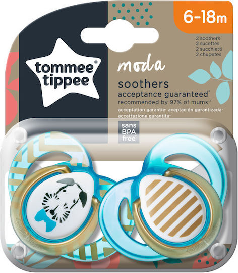 Tommee Tippee Moda Ορθοδοντικές Πιπίλες Σιλικόνης για 6-18 μηνών 2τμχ