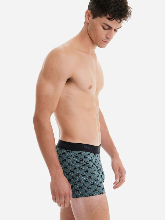 Walk Christmas Men's Boxer Gray with Patterns