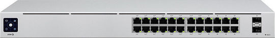 Ubiquiti UniFi USW 24 PoE Managed L2 / L3 PoE+ Switch with 24 Gigabit (1Gbps) Ethernet Ports and 2 SFP Ports