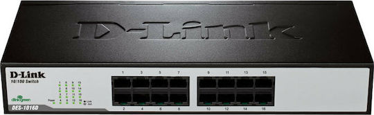 D-Link DES-1016D Unmanaged L2 Switch με 16 Θύρες Ethernet