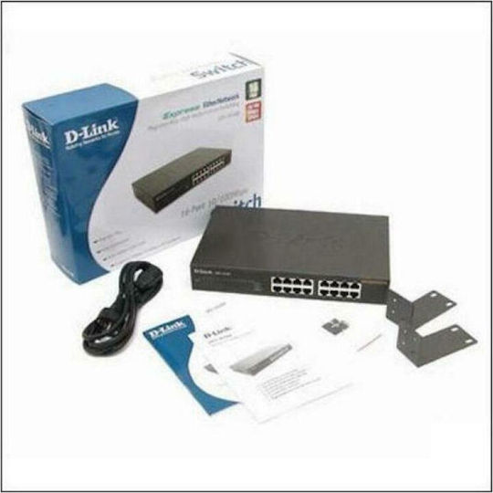 D-Link DES-1016D Unmanaged L2 Switch με 16 Θύρες Ethernet
