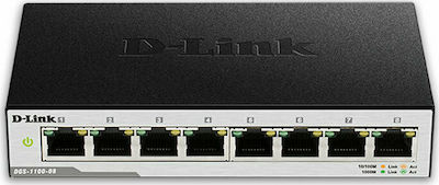 D-Link DGS-1100-08 Managed L2 Switch με 8 Θύρες Gigabit (1Gbps) Ethernet