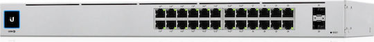 Ubiquiti UniFi PRO 24 Managed L3 Switch with 24 Gigabit (1Gbps) Ethernet Ports and 2 SFP Ports