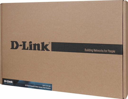 D-Link DGS-1210-28P v1 Managed L2 PoE+ Switch με 28 Θύρες Gigabit (1Gbps) Ethernet και 4 SFP Θύρες