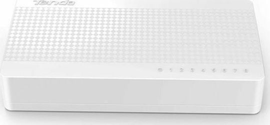 Tenda S108 v1 Unmanaged L2 Switch με 8 Θύρες Ethernet