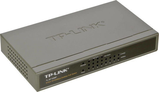 TP-LINK TL-SF1008P v5 Negestionat L2 PoE Switch cu 8 Porturi Ethernet