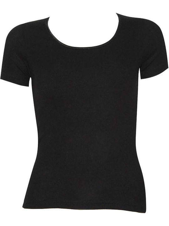 Women's Short Sleeve Cotton T-Shirt Black 2Pack