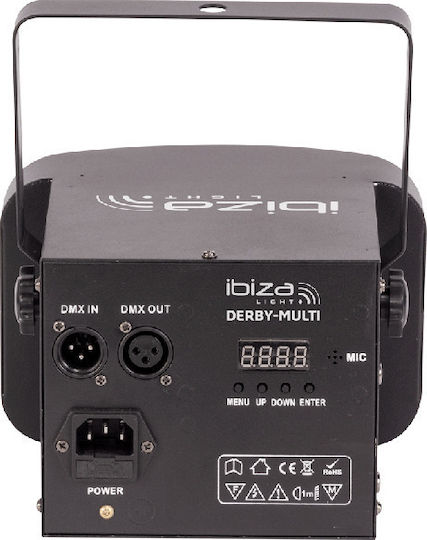Ibiza Sound Φωτορυθμικό LED DMX Derby-Multi RGBW