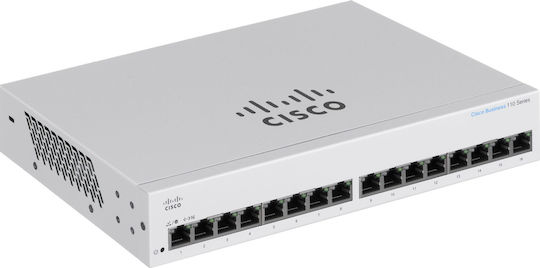 Cisco CBS110-16T Unmanaged L2 Switch με 16 Θύρες Gigabit (1Gbps) Ethernet