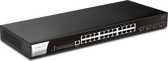 Draytek VigorSwitch P2280x Managed L3 / L2 PoE+ Switch με 24 Θύρες Ethernet και 4 SFP Θύρες
