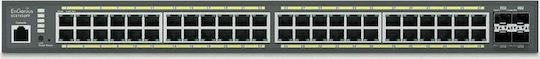 EnGenius ECS1552FP Managed L2 PoE+ Switch with 48 Gigabit (1Gbps) Ethernet Ports and 4 SFP Ports