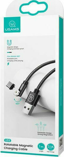 Usams U59 1m Braided / Magnetic USB 2.0 to micro USB Cable (SJ474USB01)