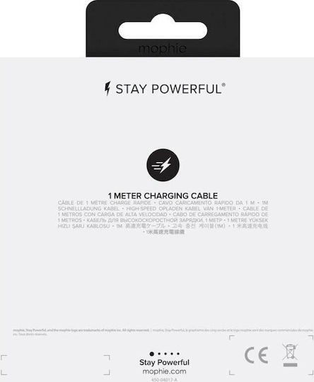 Mophie Braided USB 2.0 to micro USB Cable Λευκό 1m (409903211)