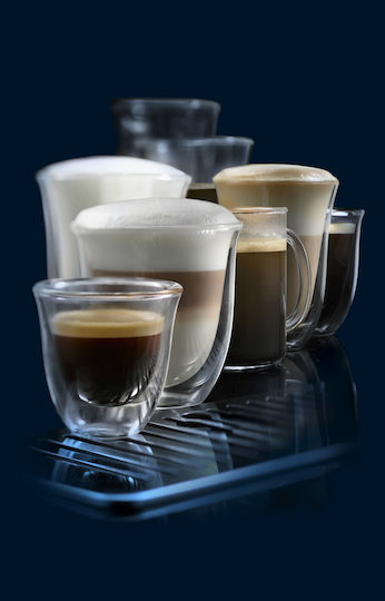 De'Longhi PrimaDonna Soul Automatic Espresso Coffee Machine 1450W Pressure 19bar for Cappuccino with Grinder and Wi-Fi Grey ECAM 610.75.MB