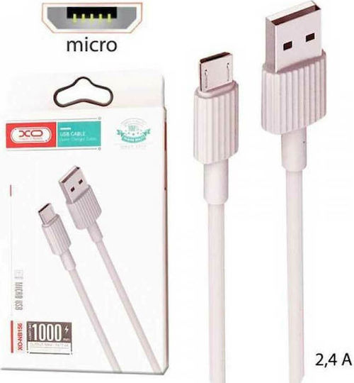 XO Regular USB 2.0 to micro USB Cable Ροζ 1m (NB156)