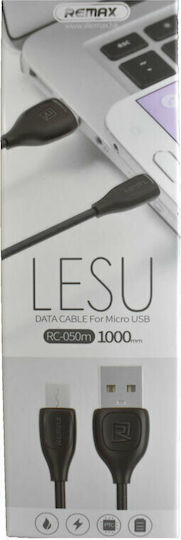 Remax Lesu RC-050m Regulär USB 2.0 auf Micro-USB-Kabel Schwarz 1m 1Stück