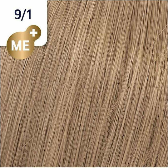 Wella Koleston Perfect Me+ Rich Naturals Βαφή Μαλλιών 9/1 Ξανθό Πολύ Ανοιχτό Σαντρέ 60ml
