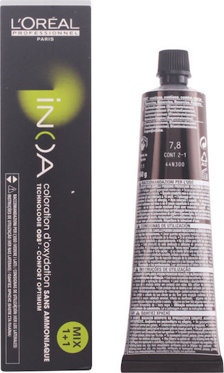 L'Oréal Professionnel Inoa Βαφή Μαλλιών Χωρίς Αμμωνία 7.8 Ξανθό Μόκα 60ml