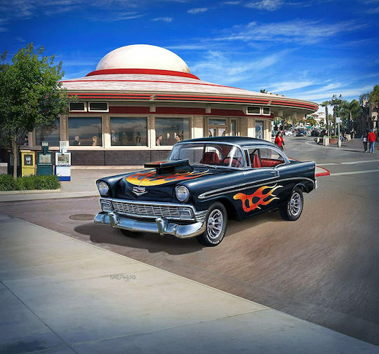 Revell Φιγούρα Μοντελισμού Αυτοκίνητο '56 Customs 98 Κομματιών σε Κλίμακα 1:24 21.2εκ.