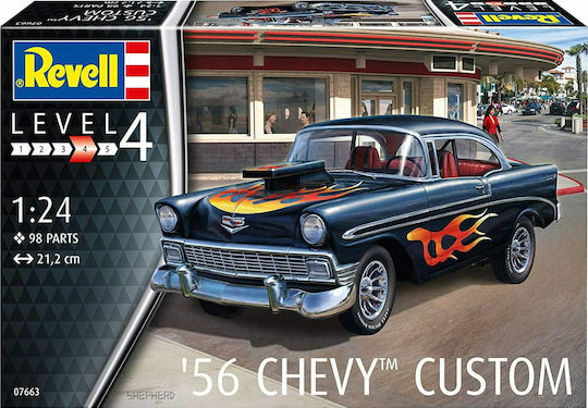 Revell Φιγούρα Μοντελισμού Αυτοκίνητο '56 Customs 98 Κομματιών σε Κλίμακα 1:24 21.2εκ.