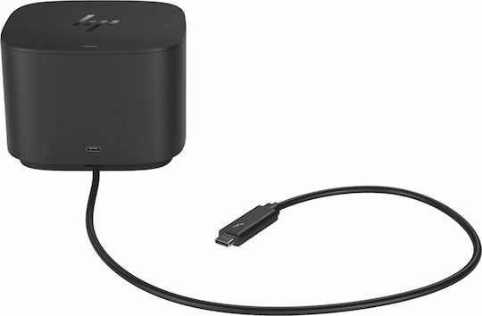 HP G2 Thunderbolt 3 Docking Station with DisplayPort 4K PD Ethernet and Support for 2 Monitors Black
