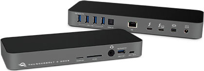OWC USB-C Docking Station με DisplayPort 4K PD Ethernet και συνδεση 2 Οθονών Γκρι (OWCTB3DK14PSG)