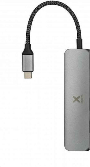 Xtorm MOB XWH03 USB-C Docking Station mit HDMI 4K PD Silber