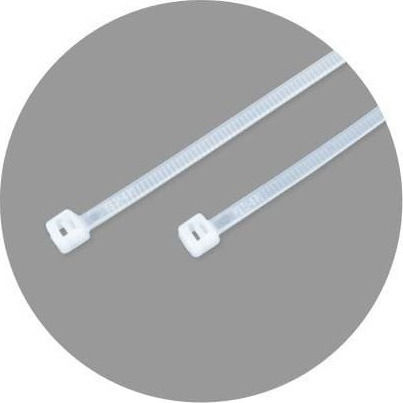 Benman Cable Ties Plastic 140mmx2.5mm in White Colour 100pcs 70768