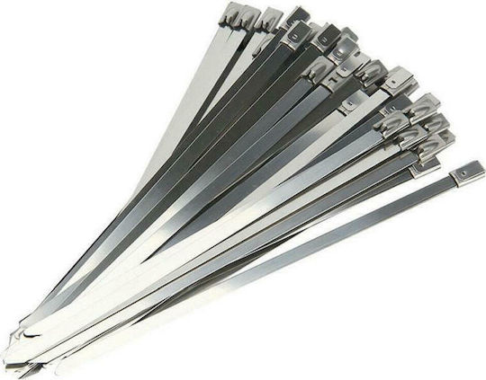 SAS Plastic Cable Ties 520mmx4.6mm In Silver Colour 10 Pieces 100-06-004