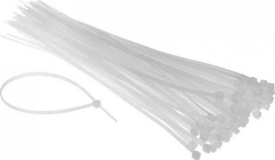 Benman Plastic Cable Ties 370mmx4.8mm In White Colour 100 Pieces 70775