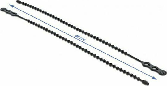 DeLock Pack of 10pcs Black Plastic Cable Ties 460x6.5mm 18968