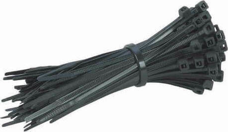Sapiselco Plastic Cable Ties 320mm x 7.5mm in Black Colour (100 pcs) SEL.3.438