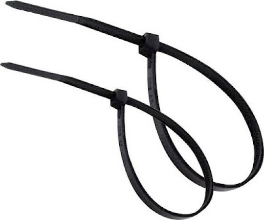 Sapiselco Plastic Cable Ties 200mmx3.5mm In Black Colour 100pcs SEL.3.211