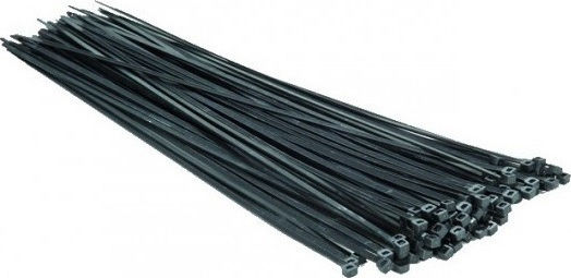 Elematic Δεματικά Καλωδίων Πλαστικά 430mmx4.5mm σε Μαύρο χρώμα (100τμχ) (5320E)
