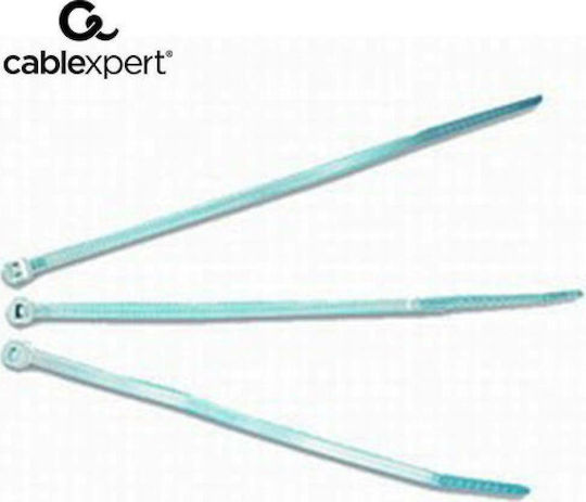 Cablexpert Δεματικά Καλωδίων Πλαστικά 100mmx2.5mm σε Λευκό χρώμα (100τμχ) (NYT-100/25)