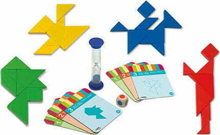 Board Game Tangram 4 for 1 Player 7+ Years Old (EN) Cayro