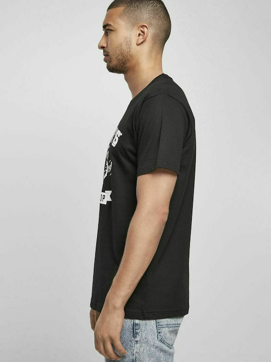 Merchcode Popeye Barber Shop T-shirt σε Μαύρο χρώμα