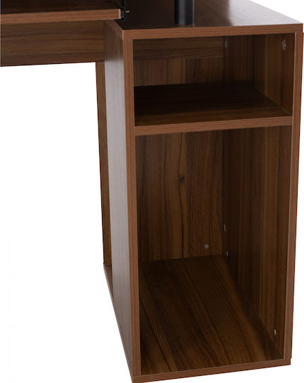 Birou De Calculatoare Status Din Lemn Nuc 120x55x76cm