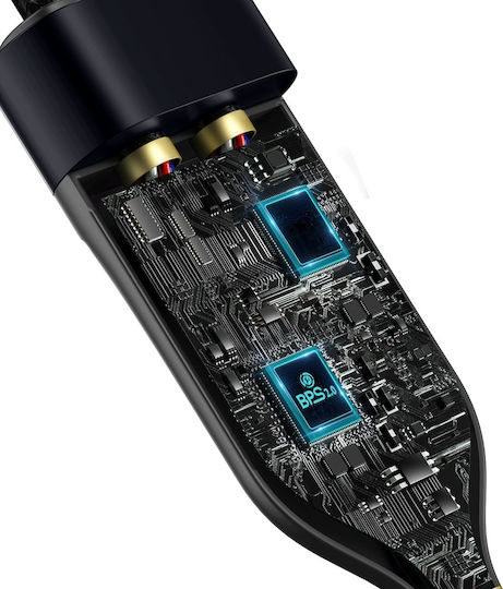 Baseus Flash Series Braided USB to Type-C / Lightning Cable 5A Μαύρο 1.2m (CA1T2-F01)