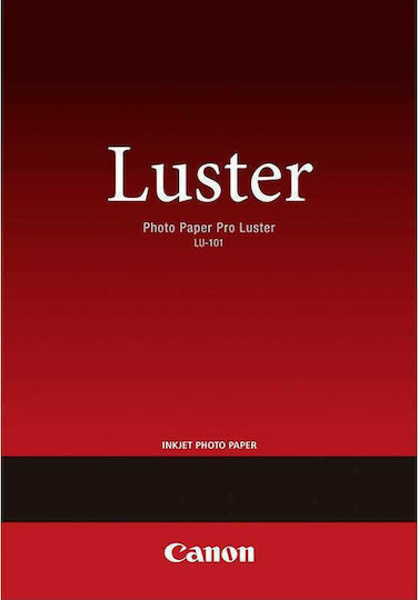 Canon LU-101 Φωτογραφικό Χαρτί Pro Luster A4 (21x30) 260gr/m² για Εκτυπωτές Inkjet 20 Φύλλα