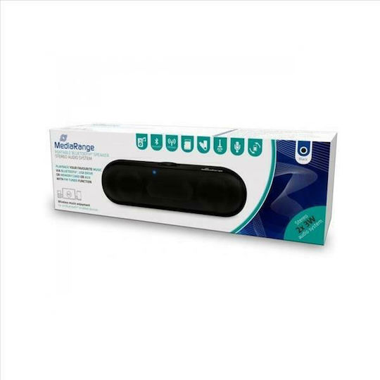 MediaRange MR734 Bluetooth Speaker 6W with Radio and Battery Life up to 6 hours Black