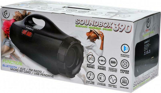 Rebeltec Soundbox 390 Bluetooth Speaker 20W with Radio and Battery Life up to 12 hours Black